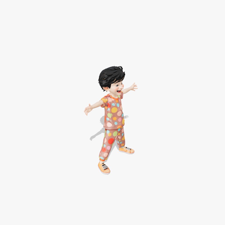 Polka Dot Kid Playful model pack